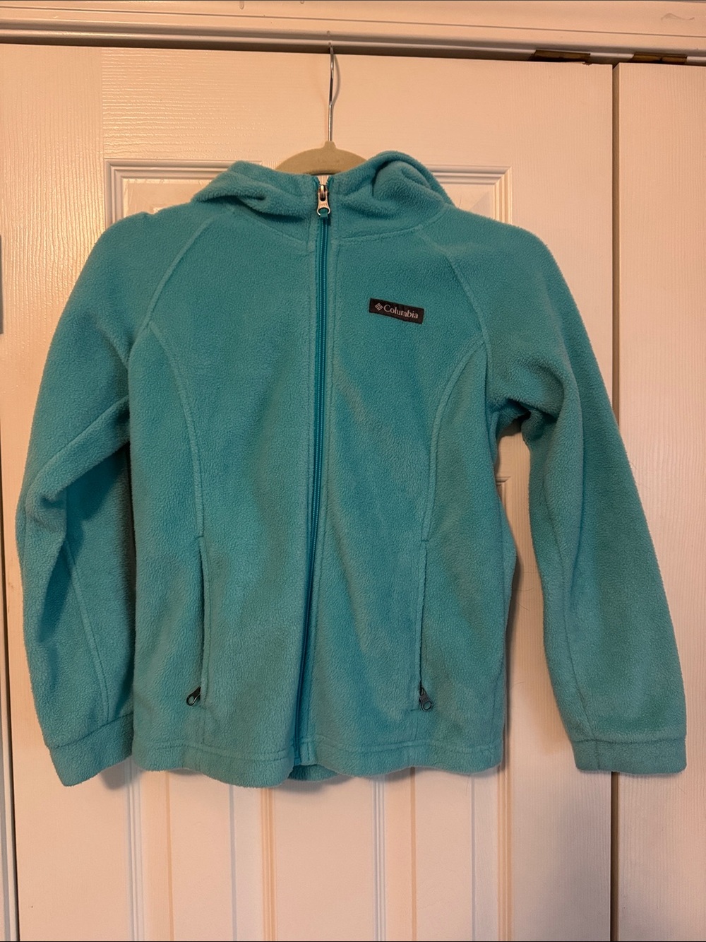 Columbia Girls' Teal Zip-Up Fleece Hoodie